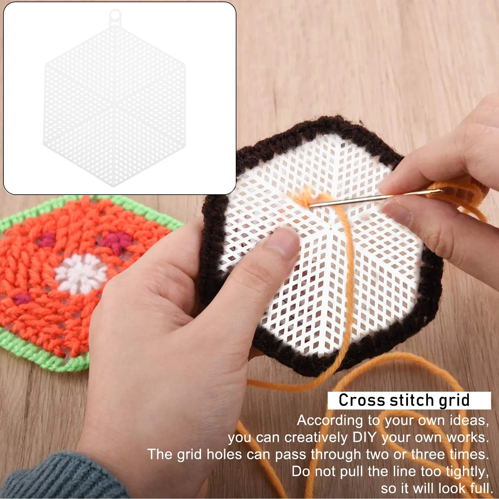 10Pcs White Plastic Mesh Sheets Embroidery Mesh Grid DIY Cross Stitch Yarn Crafting Sewing Handmade Craft Canvas Peaceful Pleasures Health and Wellness