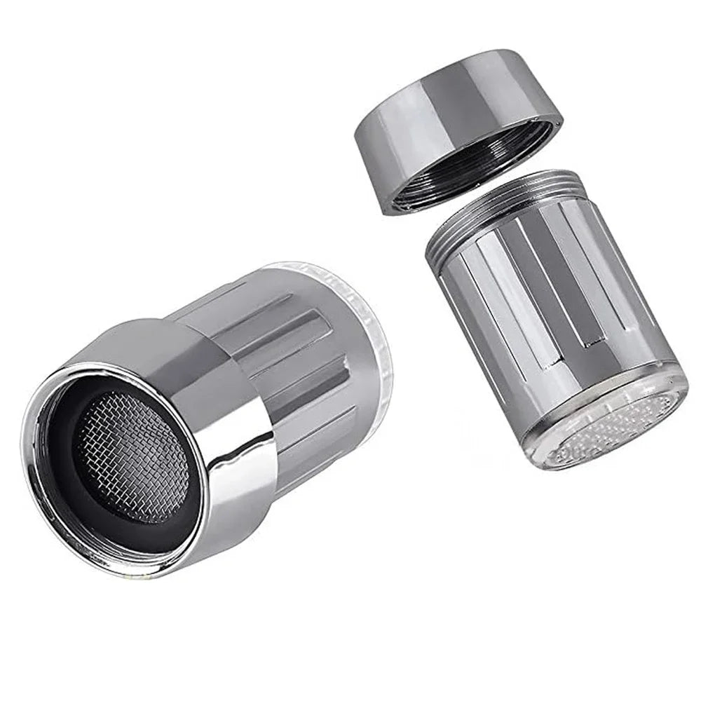 LED Colour-Changing Faucet Aerator | 3-Colour Glow Tap Nozzle