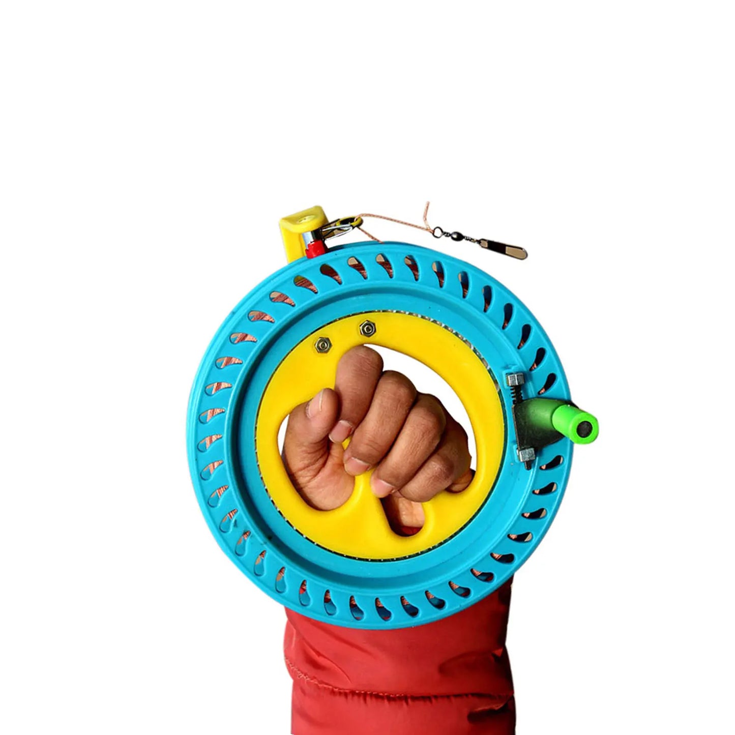 Grip Outdoor Kite String Reel Double Handle Wrapped Kite Wheel Smooth Rotation Ball Bearing Tool Peaceful Pleasures Health and Wellness