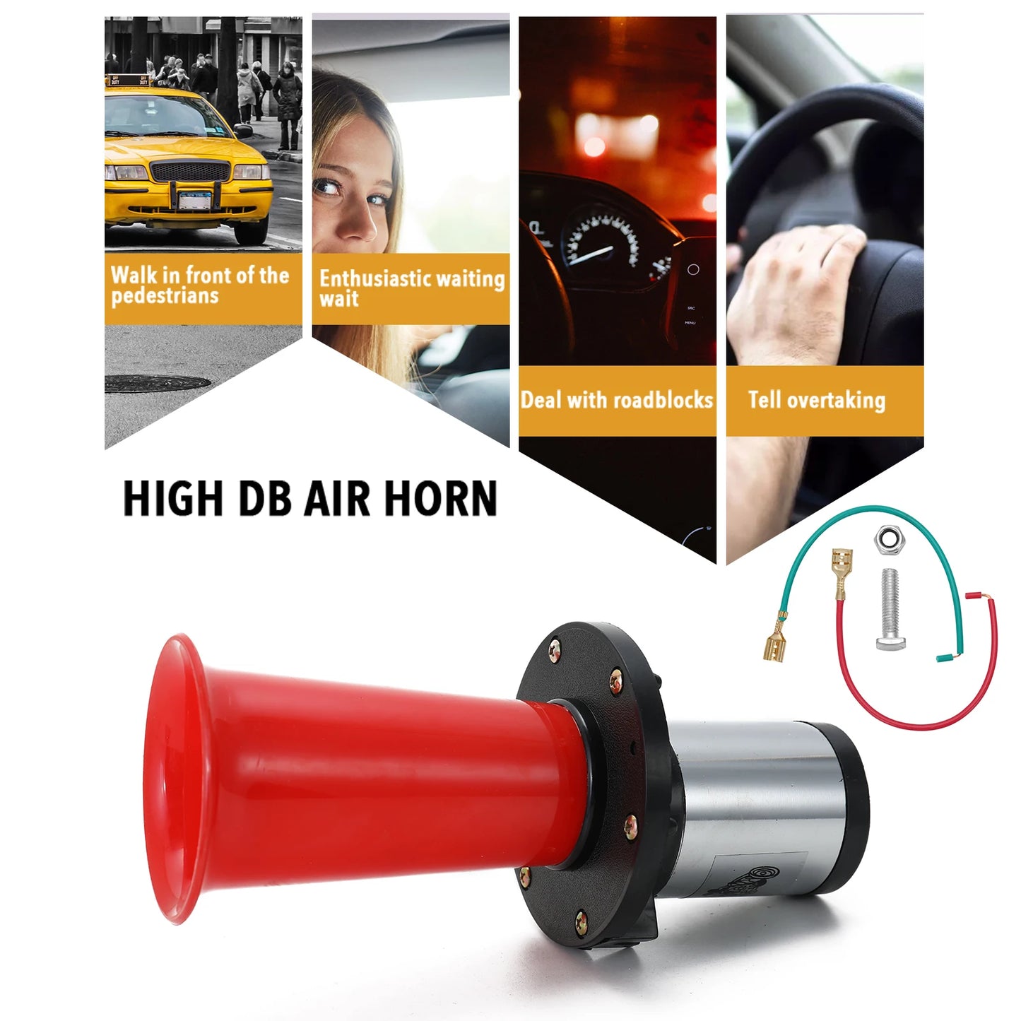 12V Vintage OOgah Horn 110dB Chrome | Car Truck Boat Universal