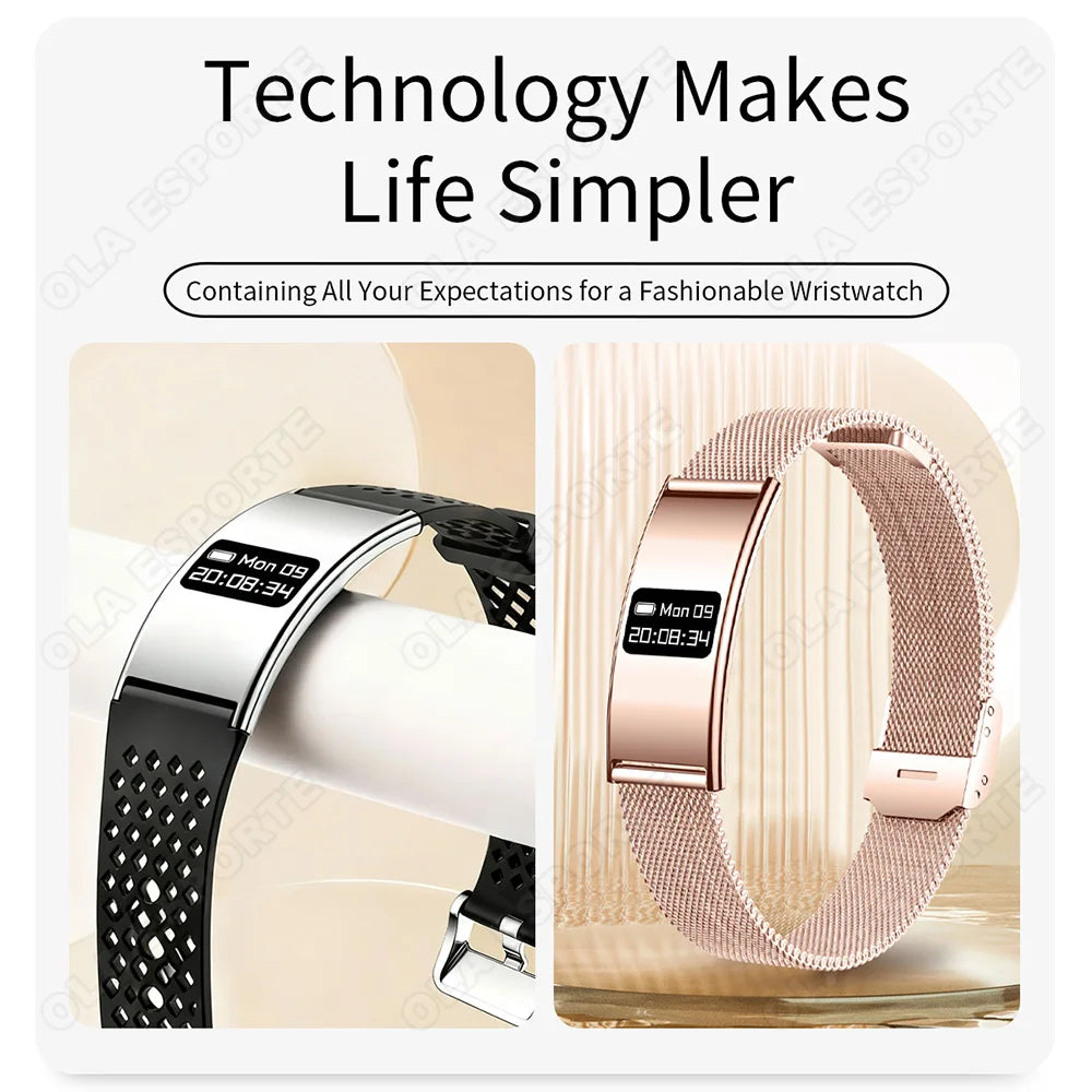 Sports Step Count Smart Bracelet 2026 New Men Women Health Monitoring Fitness Smart Watch Heart Rate Sleep Monitoring Smart Band Peaceful Pleasures Health and Wellness