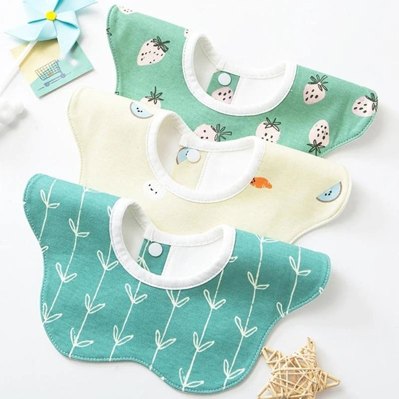 Baby Cotton Bandana Drool Bib | 360° Waterproof Toddler Scarf