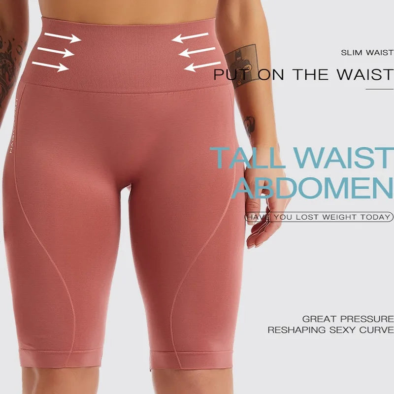 Running Yoga Capri Pants for Women High-waisted Elastic Hip-lifting Fitness Breathable Quick-drying and Belt-tightening Pants Peaceful Pleasures Health and Wellness