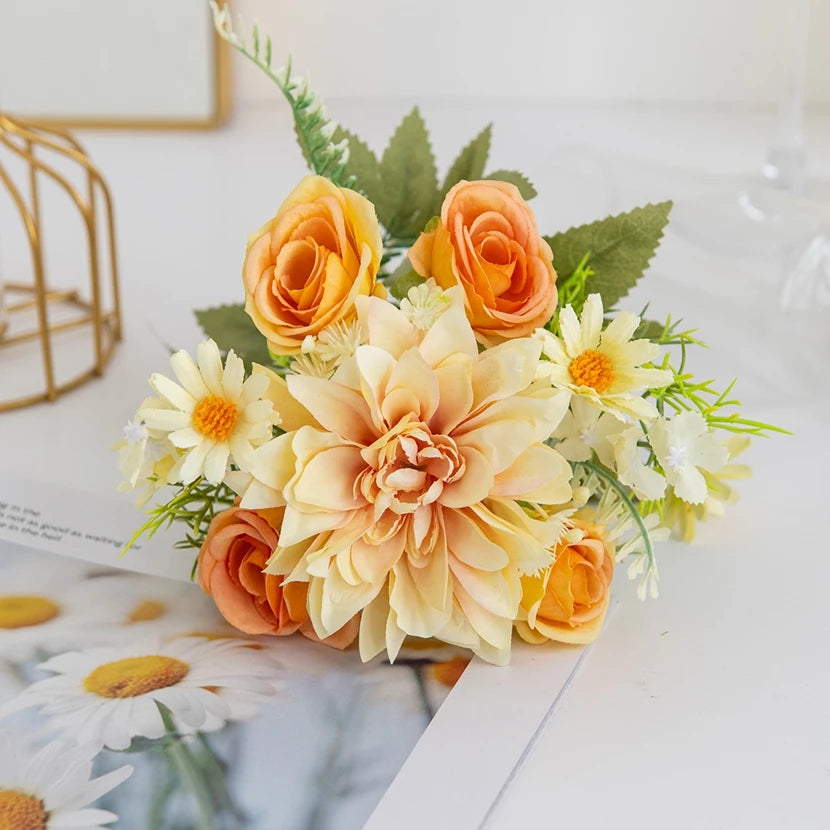 Artificial Silk Rose Flowers – Wedding & Home Décor (1/3 Pcs)