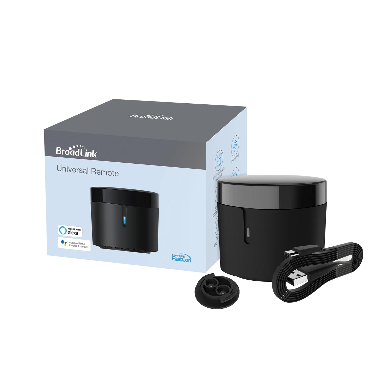 Broadlink Rm4 Mini Smart Remote Control Infrared Universal IR Audio Video Smart Home work with Google Home Alexa Peaceful Pleasures Health and Wellness only rm4 mini