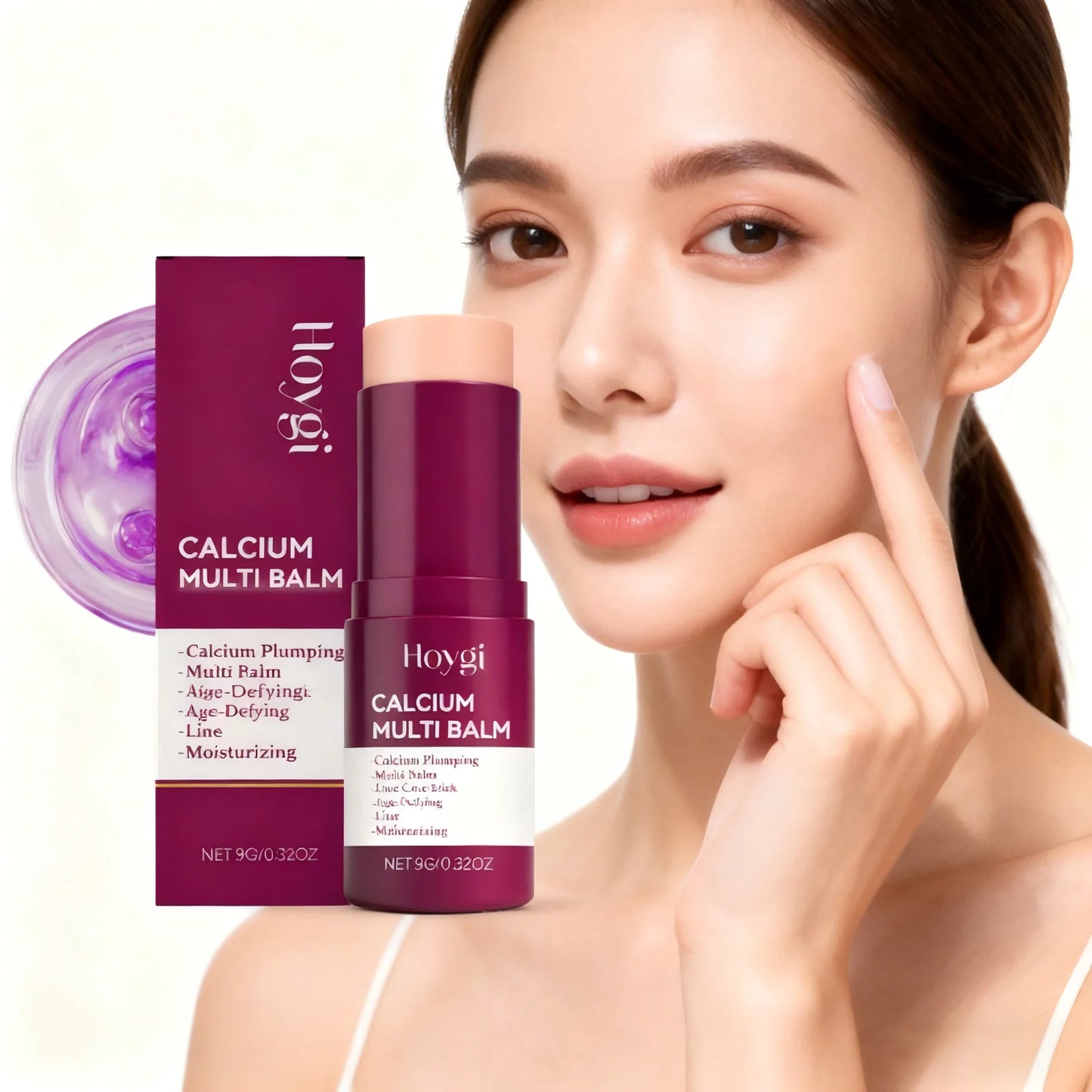 Calcium Multi Balm Firming Lightweight Hydrating Face Balm Tightening Smoothing Moisturing Stick Daily Skincare Peaceful Pleasures Health and Wellness