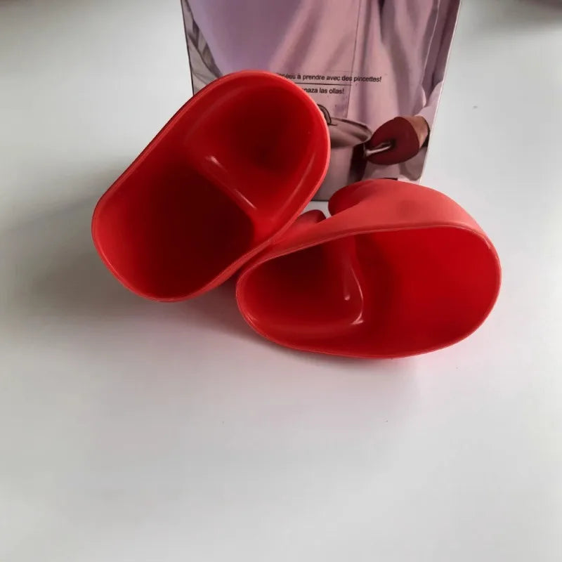 Red Lobster Silicone Oven Mitts – Heat Resistant Kitchen Clips Silicone Oven Mitts Peaceful Pleasures Health and Wellness