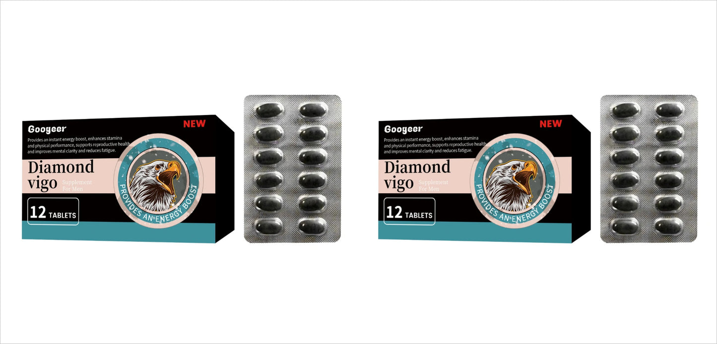 Diamond Vigo Men's Daily Vitality Supplement – 12 Tablets