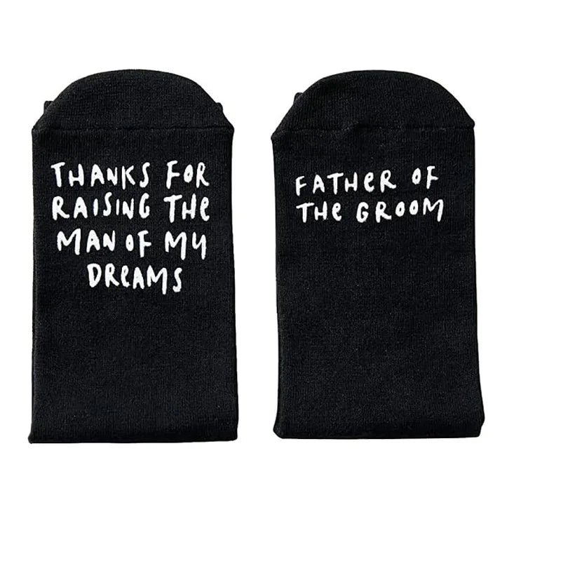 Brother of Bride & Father of Groom Wedding Socks Gift