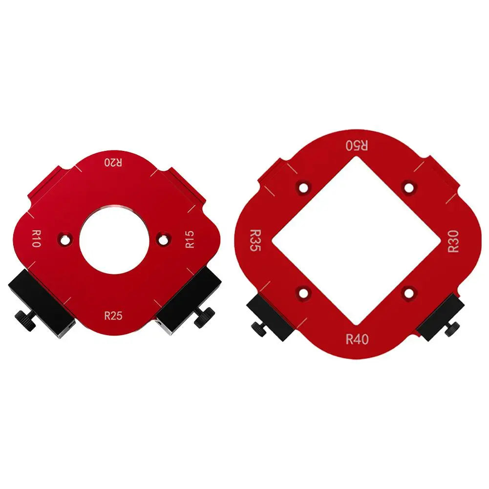 R10-R50 Router Corner Radius Template For Woodworking Positioning Mold Board Arc Cutting Radius Jig Tool Peaceful Pleasures Health and Wellness 2pcs