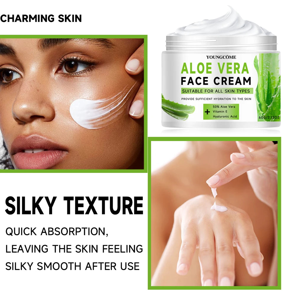 YOUNGCOME Aloe Vera Anti-Wrinkle Moisturizing Face Cream Face Moisturizer Cream Peaceful Pleasures Health and Wellness