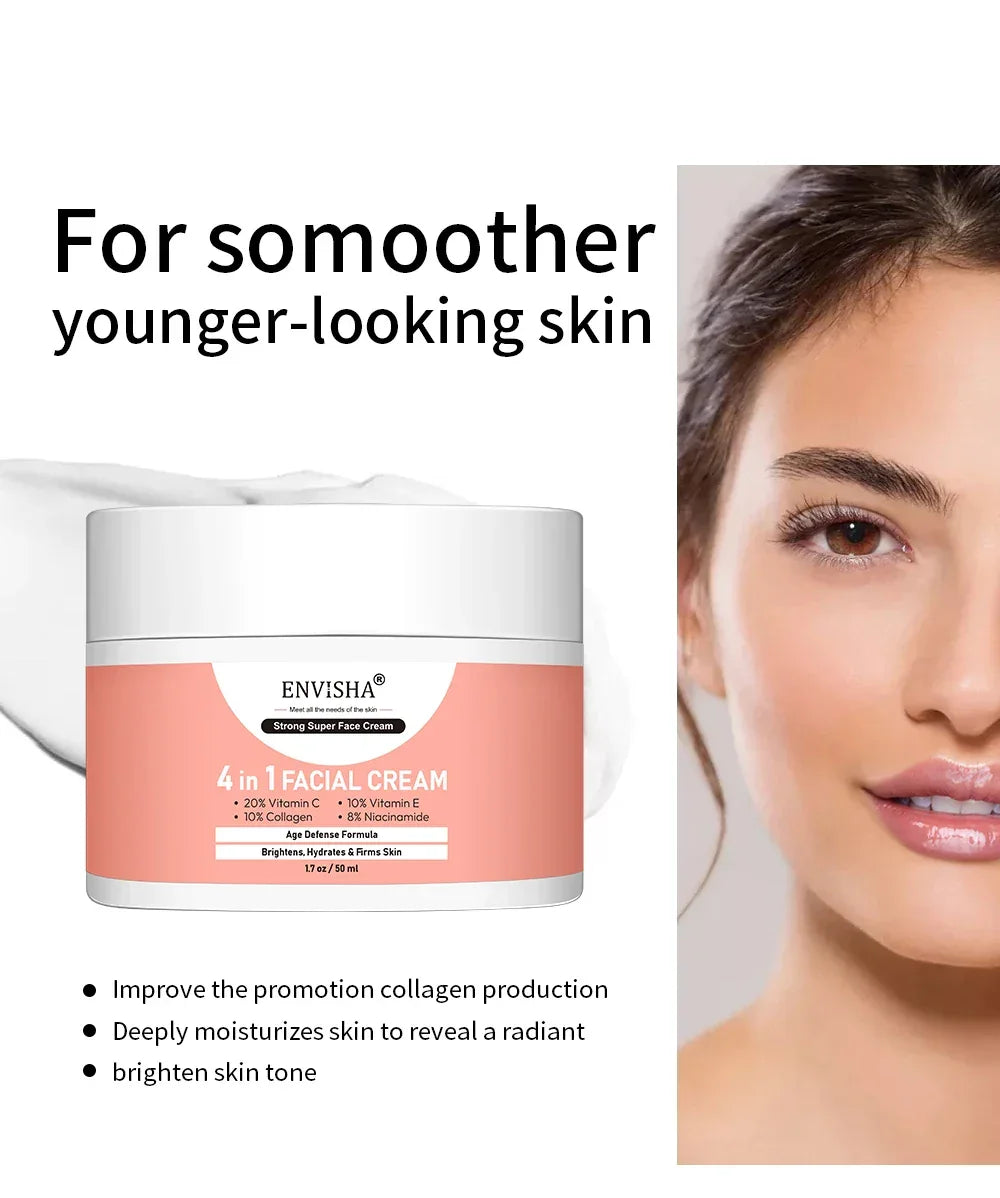 ENVISHA Collagen Face Cream – Niacinamide & Hyaluronic Acid Peaceful Pleasures Health and Wellness