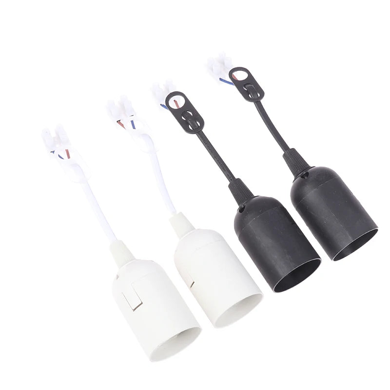 5x E27 Lamp Holder Construction Socket Lamp Holder With Cable Construction Site Socket Renovation Socket Lighting Accessories Peaceful Pleasures Health and Wellness