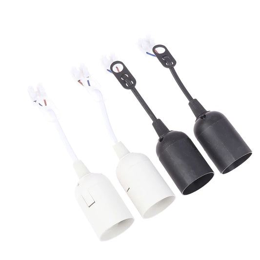 5x E27 Lamp Holder Construction Socket Lamp Holder With Cable Construction Site Socket Renovation Socket Lighting Accessories Peaceful Pleasures Health and Wellness