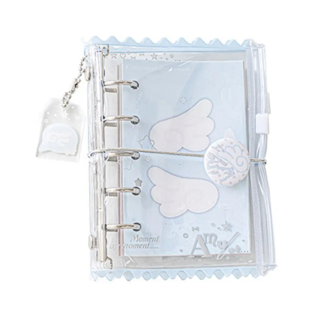 Learn Ledger Hand Ledger M5 Pocket Binder Notebook Portable Mini Loose-leaf Notebook Cute Aesthetic Hand Account Book Studnet Peaceful Pleasures Health and Wellness