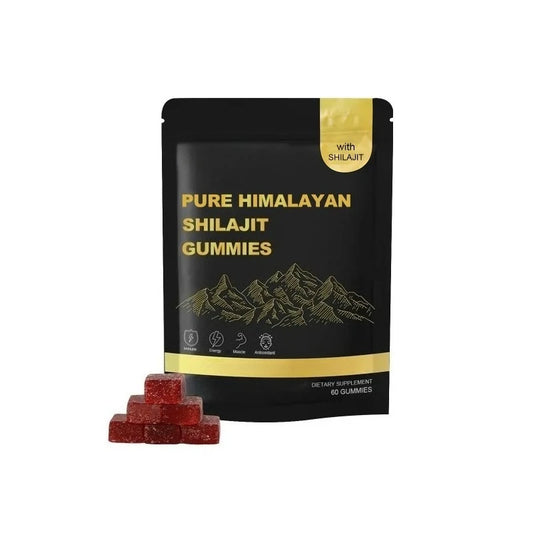 Shilajit Gummy Candy – Plant Extracts for Energy & Focus Herbal Supplement Gummy Peaceful Pleasures Health and Wellness 1bag 60capsules