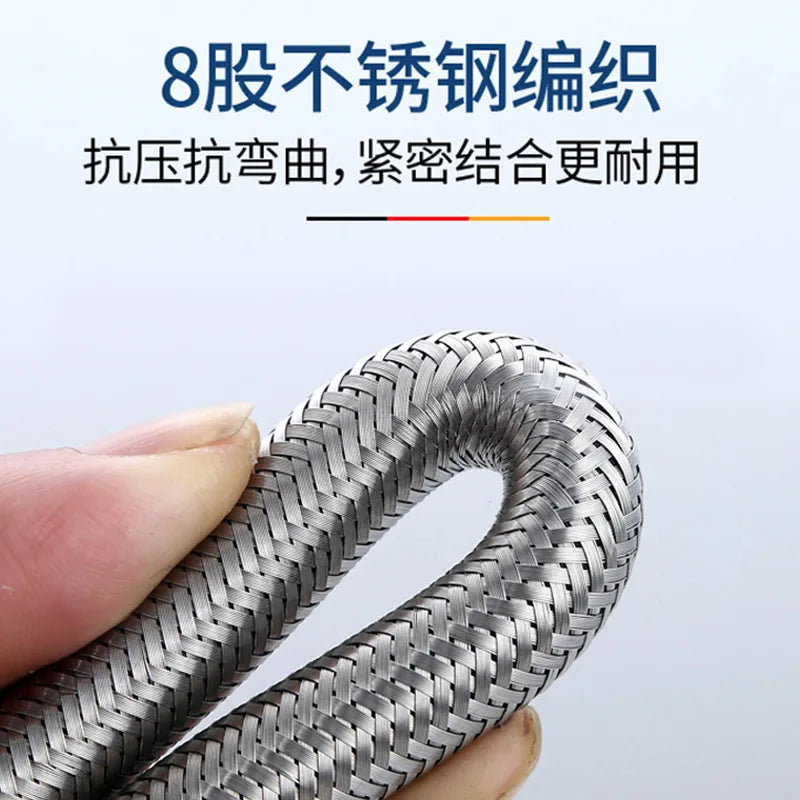 G 1/2" Stainless Steel Corrugated Plumbing Hose | 20–200cm