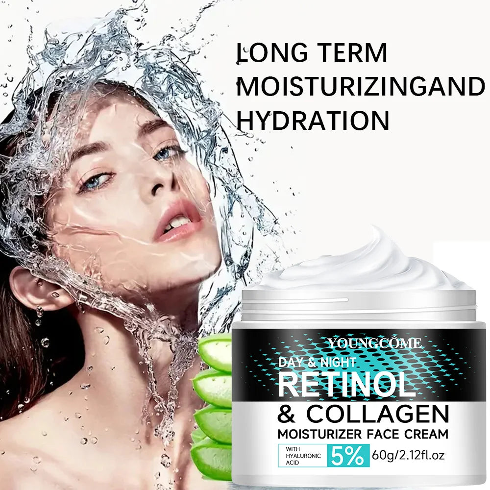 Retinol Anti Aging Face Cream and Collagen Face CreamMoisturizing Shrink Pores Whitening Vitamin Retinol,moisturizing dry skin Peaceful Pleasures Health and Wellness