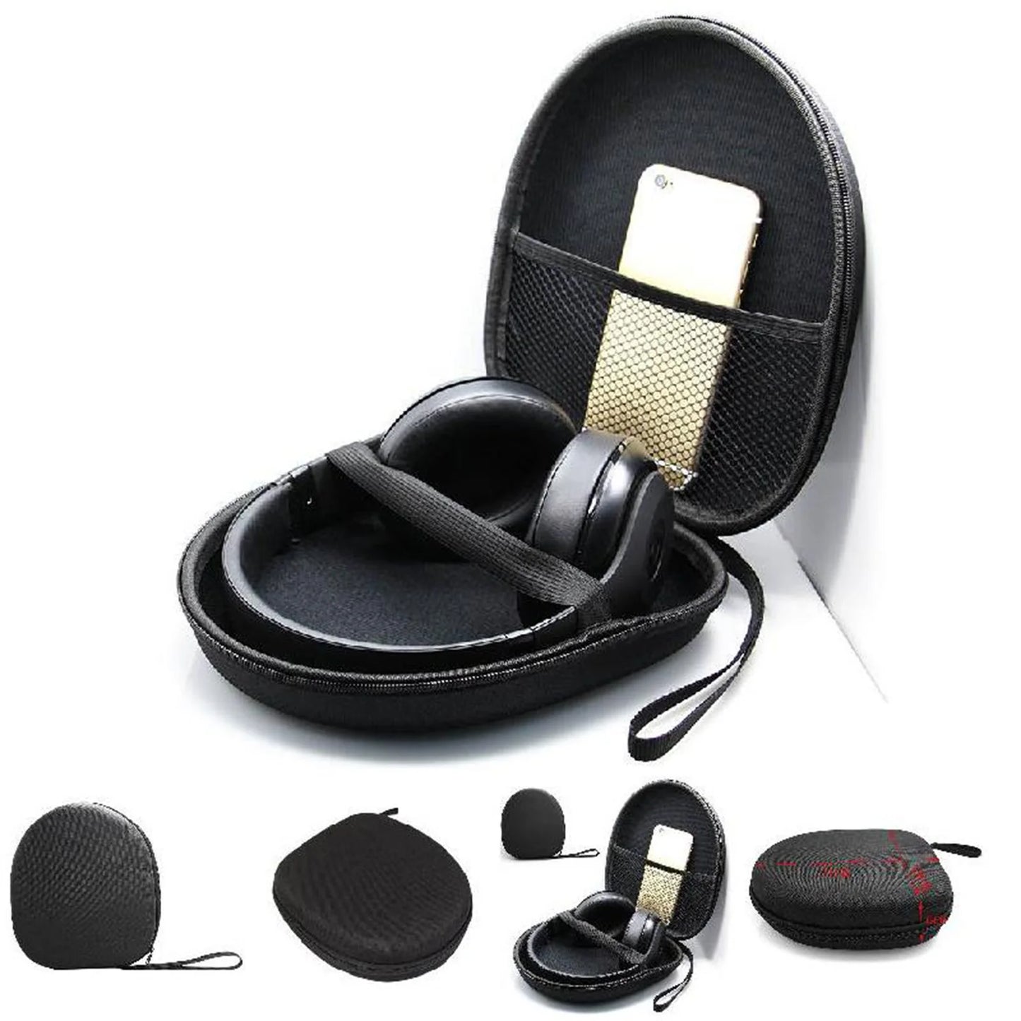 Shockproof Headphone Storage Bag Headset Pouch Headphone Container Travel Supplies for Outdoor Activity Headphone Carrying Peaceful Pleasures Health and Wellness