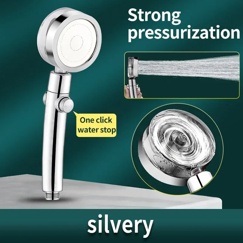 High-Pressure Water-Saving Handheld Shower Head | Chrome