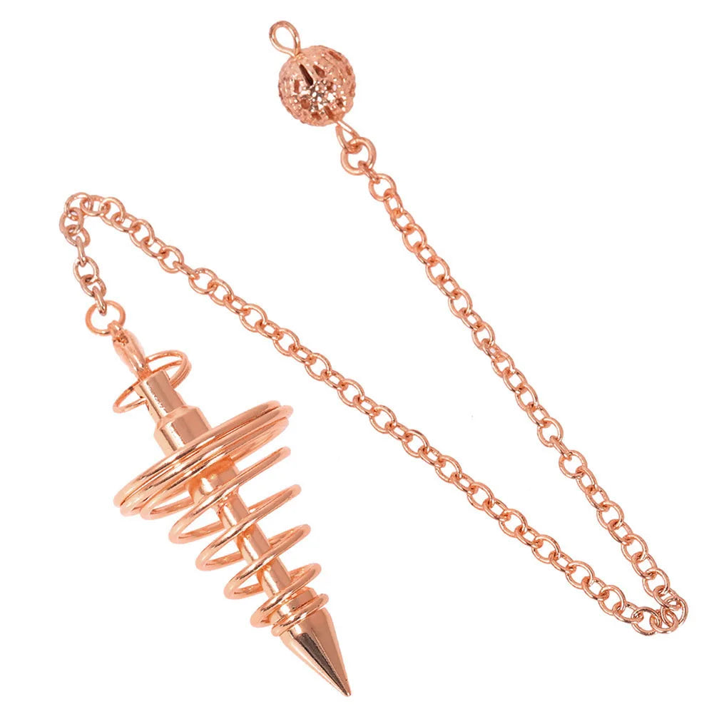 99.9% Copper Dowsing Rods & Pendulum Set – 3/4pcs