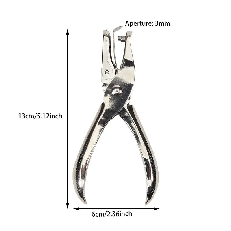 Single Hole Puncher Metal 3mm/6mm Pore Diameter Punch Pliers Hand Paper Scrapbooking Punches Punching Tools Peaceful Pleasures Health and Wellness 10pcs 3mm