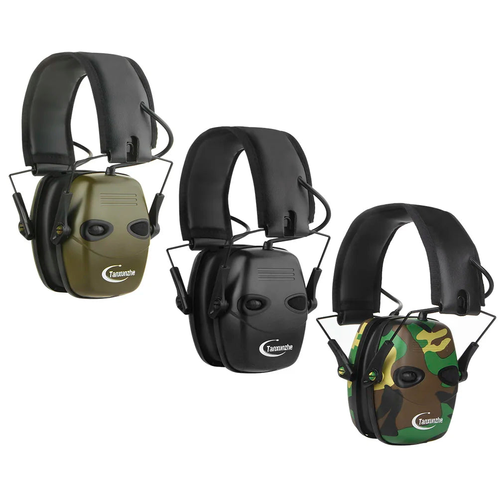 Tactical Electronic Shooting Earmuff Case Anti-noise Headphone Sound Amplification Hearing Protection Headset Foldable Earmuffs Peaceful Pleasures Health and Wellness