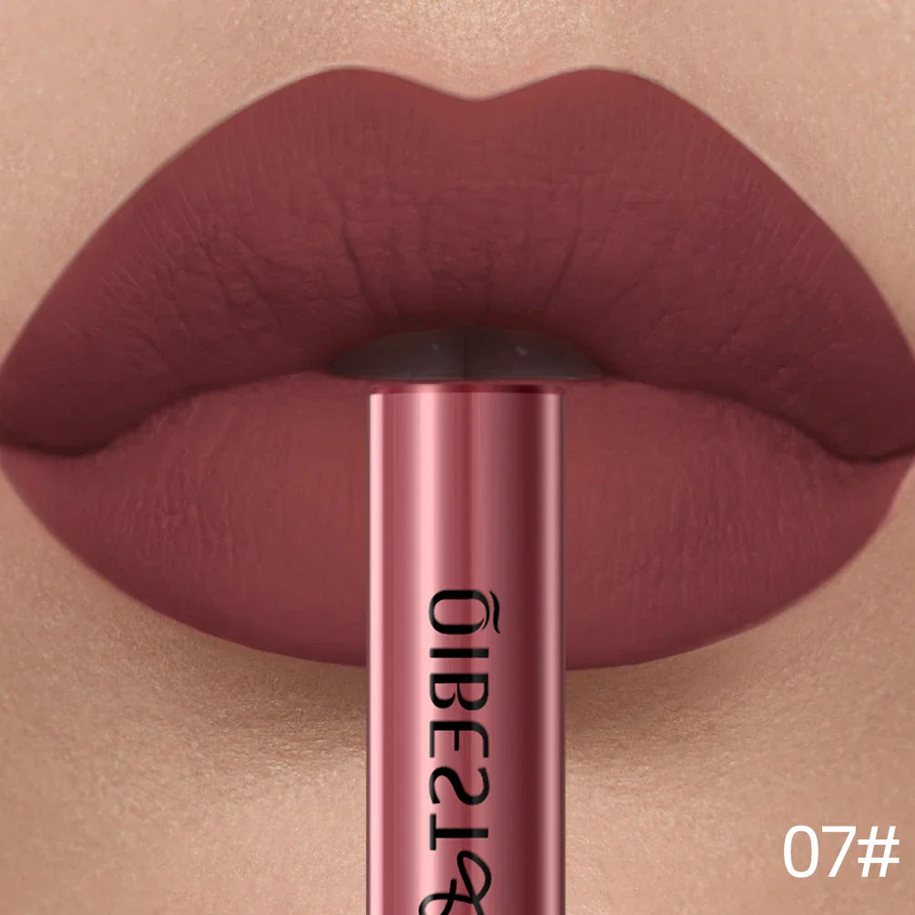 QIBEST Matte Liquid Lipstick – Long-Lasting Velvet Lip Gloss