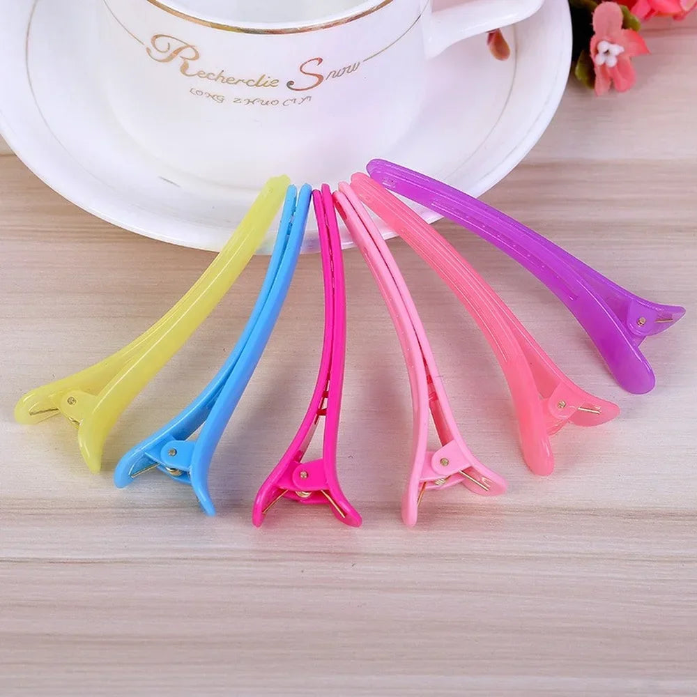 10-Pack Frosted Plastic Hair Clips – Side Barrettes for Women