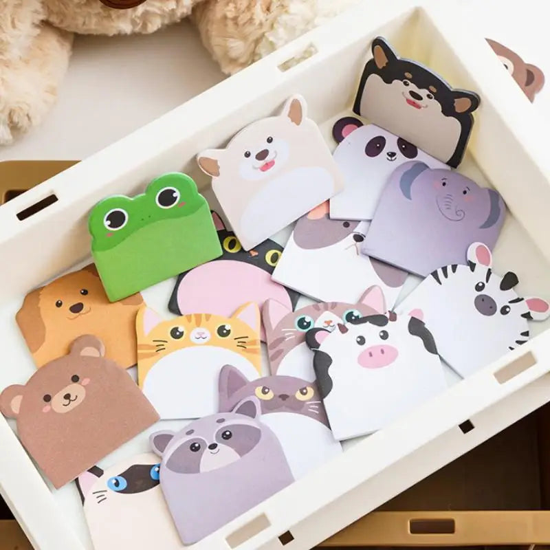 Cute Animal Shaped Sticky Notes – 240 or 960 Sheet Memo Pads
