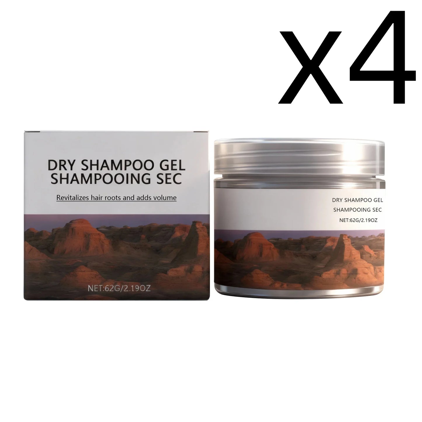 Coconut Oil Dry Shampoo Gel – Volume & Refresh, Non-Greasy 62g
