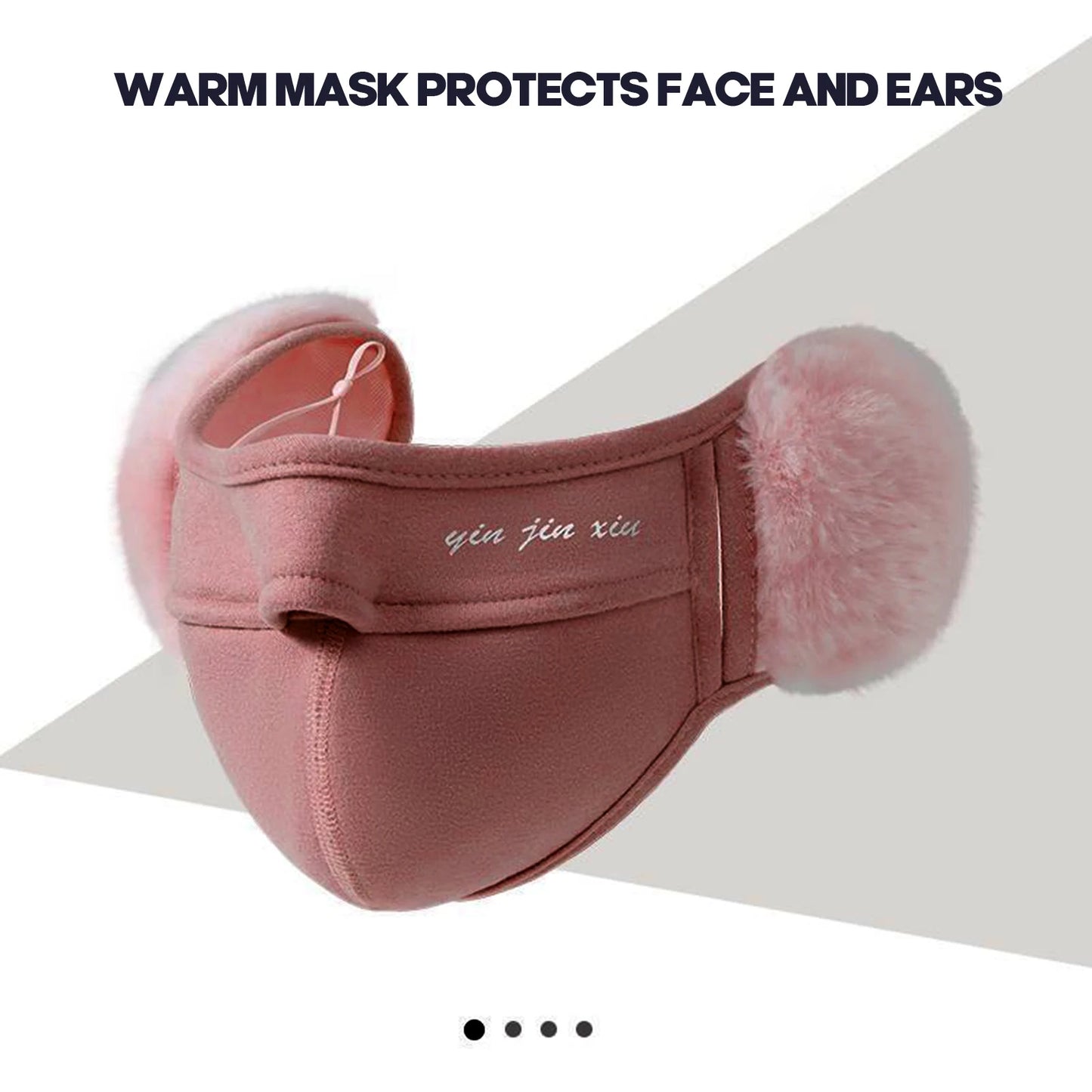 Woman Breathable Half Face Mouth Cover Outdoor Protect Mouth Cover Earmuffs for Cycling Bicycle Motorcycle Peaceful Pleasures Health and Wellness