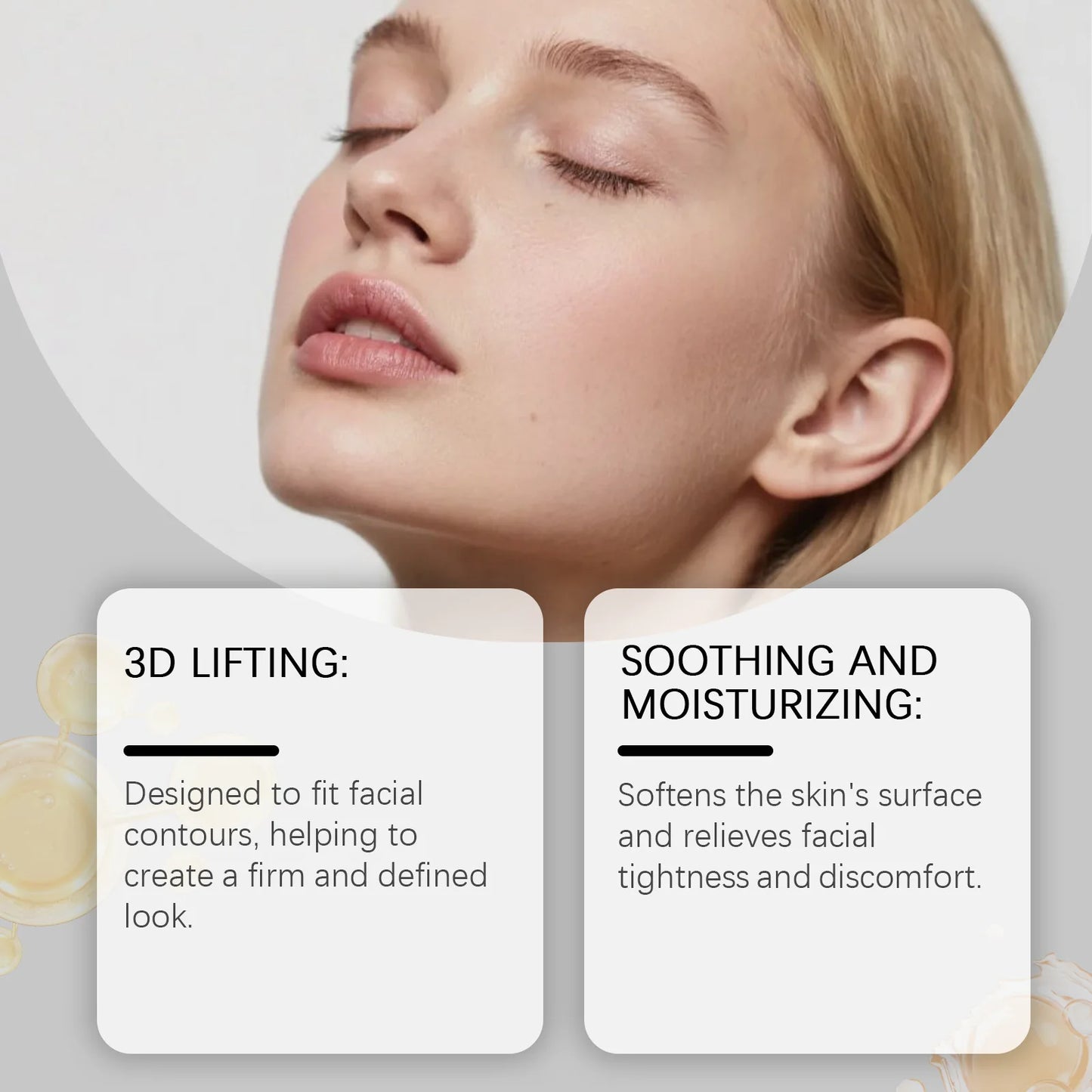 Facial Mask Double Chin Lifting Patches for Women Peaceful Pleasures Health and Wellness