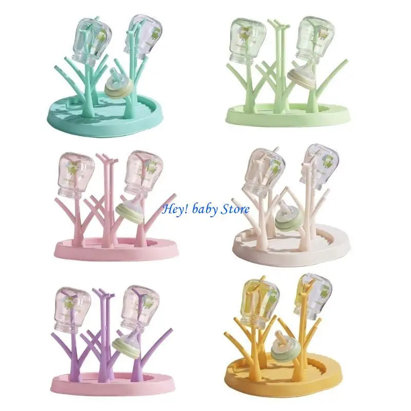 Baby Bottle Drying Rack with Drip Tray | BPA-Free Holder