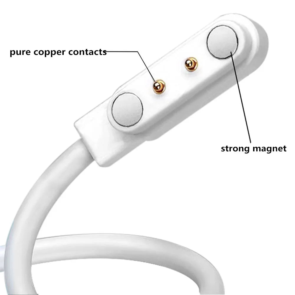 2/4Pin Magnetic Charging Cable 2.84/4.0/7.62mm Spacing Charging Cable For Smart Watch Wristwatch Juicer USB Power Charger Peaceful Pleasures Health and Wellness