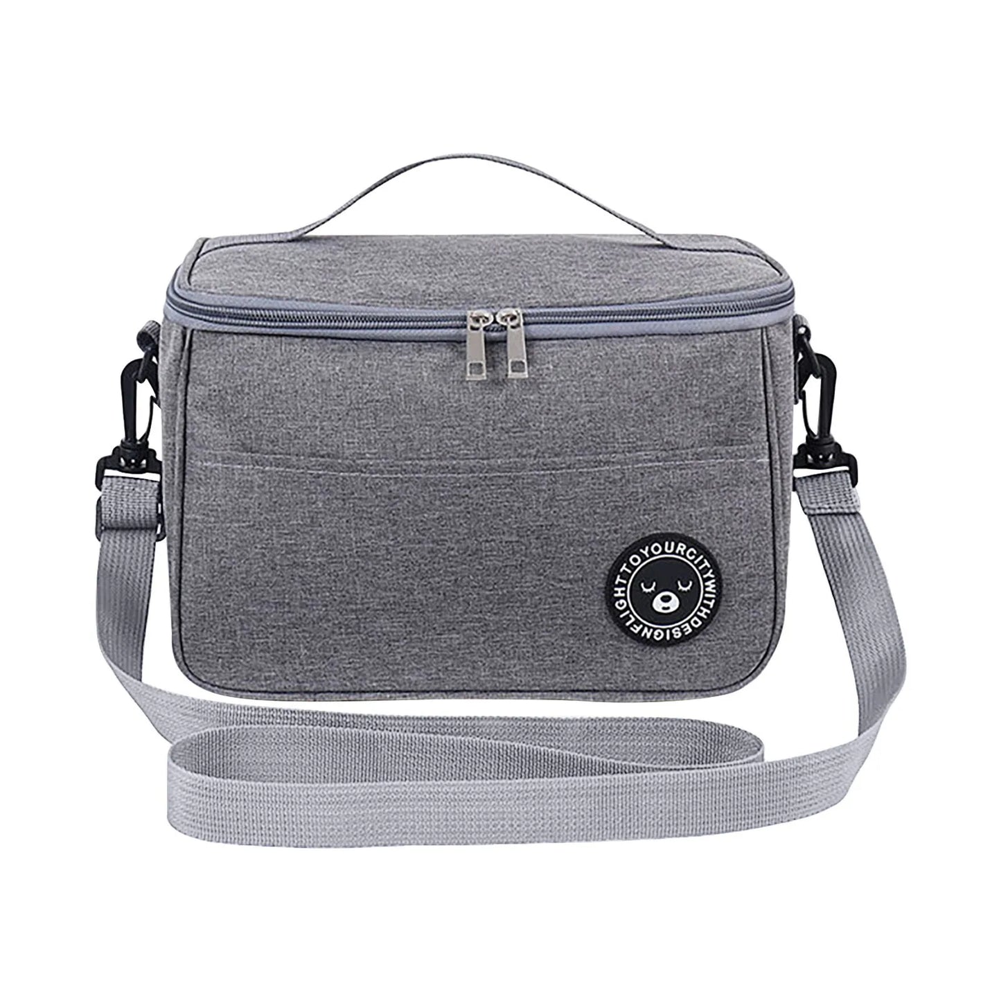 Portable Picnic Bag Thermal Insulated Lunch Box Tote Cooler Handbag Waterproof Backpack Bento Pouch School Food Storage Bags Peaceful Pleasures Health and Wellness AS