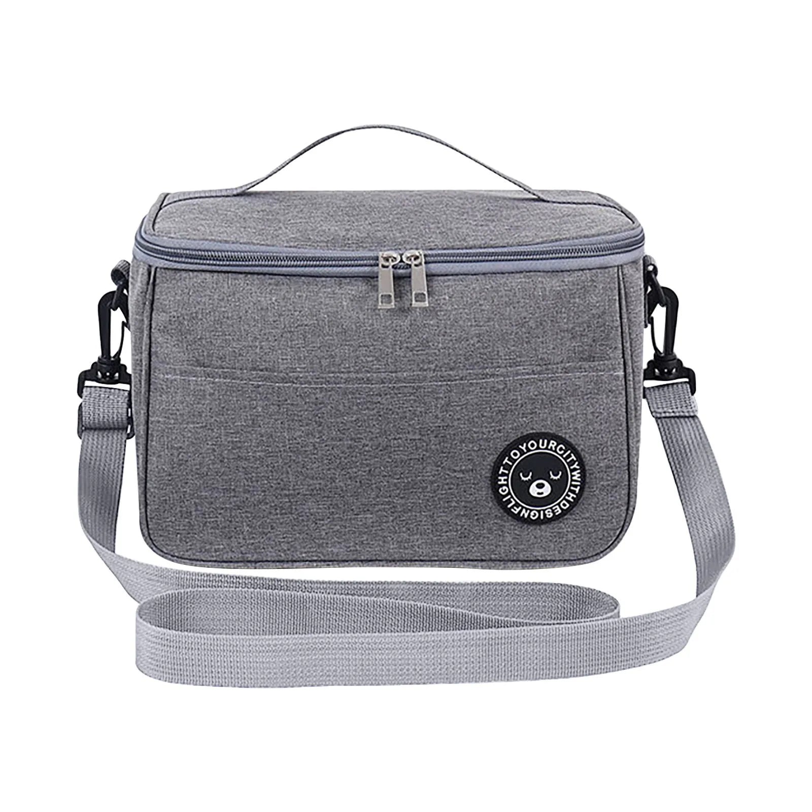 Portable Picnic Bag Thermal Insulated Lunch Box Tote Cooler Handbag Waterproof Backpack Bento Pouch School Food Storage Bags Peaceful Pleasures Health and Wellness AS