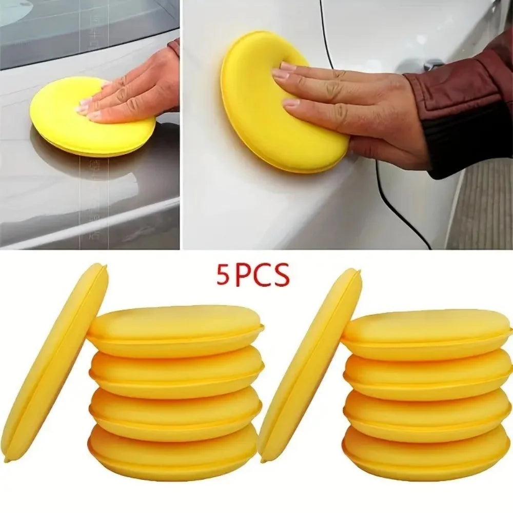 Car Wax & Polish Foam Applicator Pads 5/10Pcs | Auto Detailing