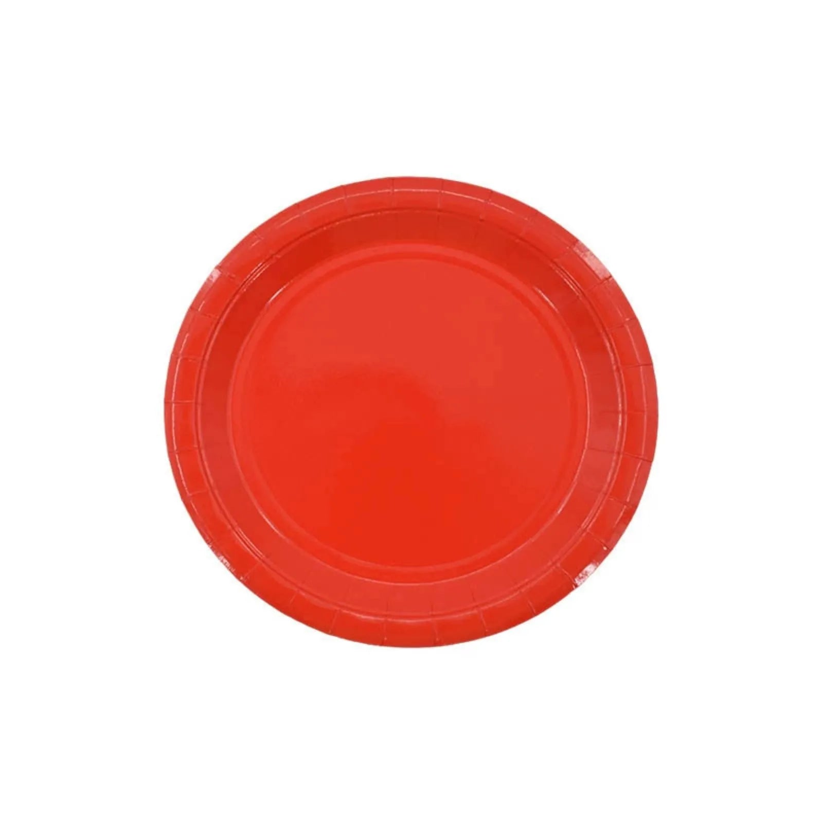 9-Inch Disposable Paper Plates for Parties – Pack of 10 Disposable Paper Plates Peaceful Pleasures Health and Wellness Red