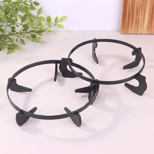 Sturdy Metal Wok Pan Support Rack, Universal Burner Stand for Gas Cooktop Cover Peaceful Pleasures Health and Wellness