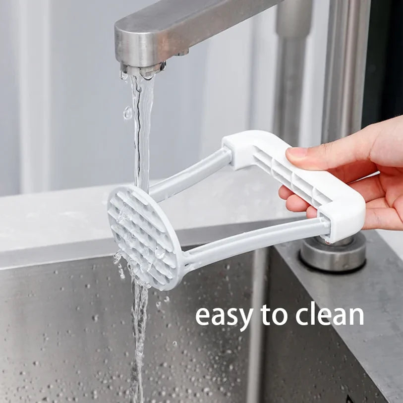 Manual Potato Masher & Ricer with Non-Slip Handle