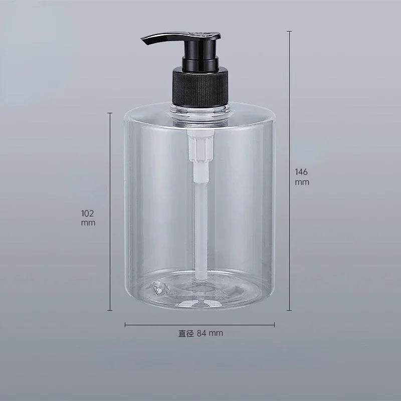 3pcs 500ml Hand Sanitizer Gel Transparent Bottle Cosmetic Body Lotion Press Bottle Shampoo Bath Gel Plastic Bottle Peaceful Pleasures Health and Wellness 01