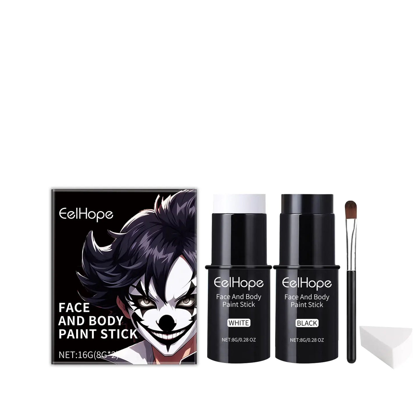 EelHope Halloween Face & Body Paint Stick – Waterproof Cosplay
