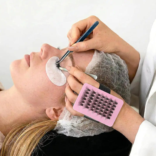 Wrist Strap Style Eyelash Show Boards Handheld Lash Sorting Tray Lash Holder Portable Eyelash Extension Pallet Makeup Tools Peaceful Pleasures Health and Wellness