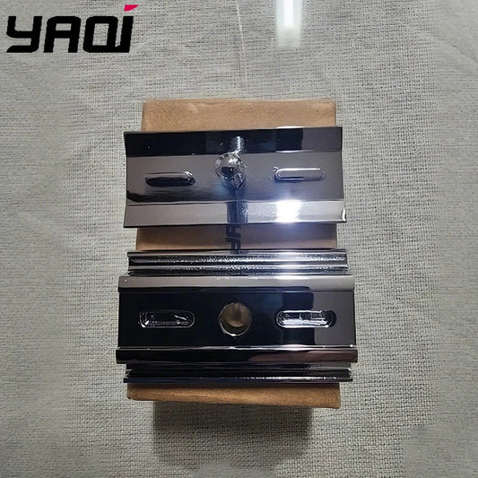 2026 Flash Sale Yaqi Chrome Color Mercury Men Safety Razor Head With A Blade Gap Of 1.25mm And Weight Of 45g Comfortable Shave Peaceful Pleasures Health and Wellness