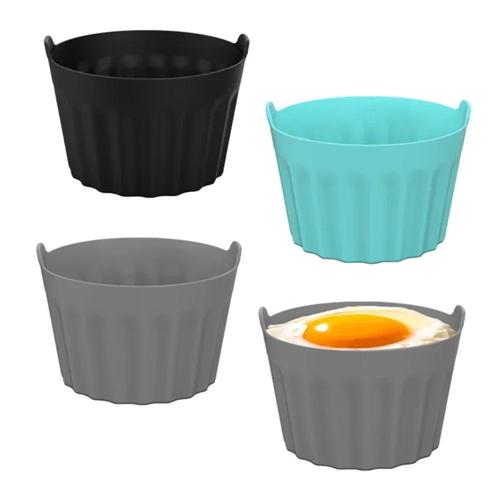 Silicone Egg Poacher Cups Air Fryer Egg Boiler Mold Cup Eggs Cooking Baking Cups for Air Fryer Oven Microwave Kitchen Tools Peaceful Pleasures Health and Wellness