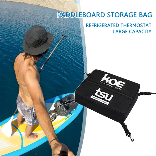 Paddle Board Cooler Deck Bag | Sealed Zipper Kayak Storage Paddle Board Deck Bag Peaceful Pleasures Health and Wellness