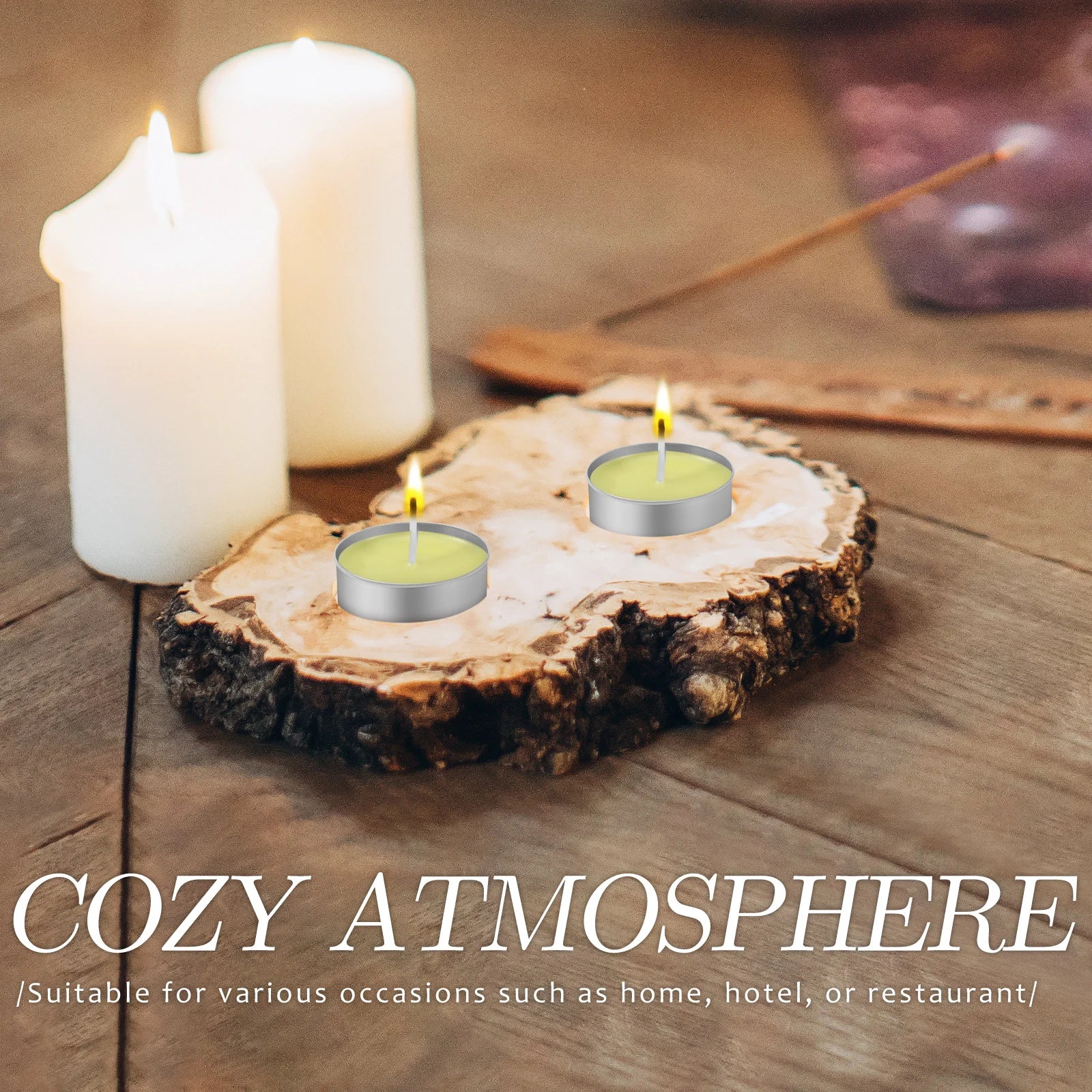 150 Sets Aluminum Tea Light Cup Tea Light Tin Small Tealight Holder Molds Container Tealight Holder Mold Jars with Candles Wicks Peaceful Pleasures Health and Wellness