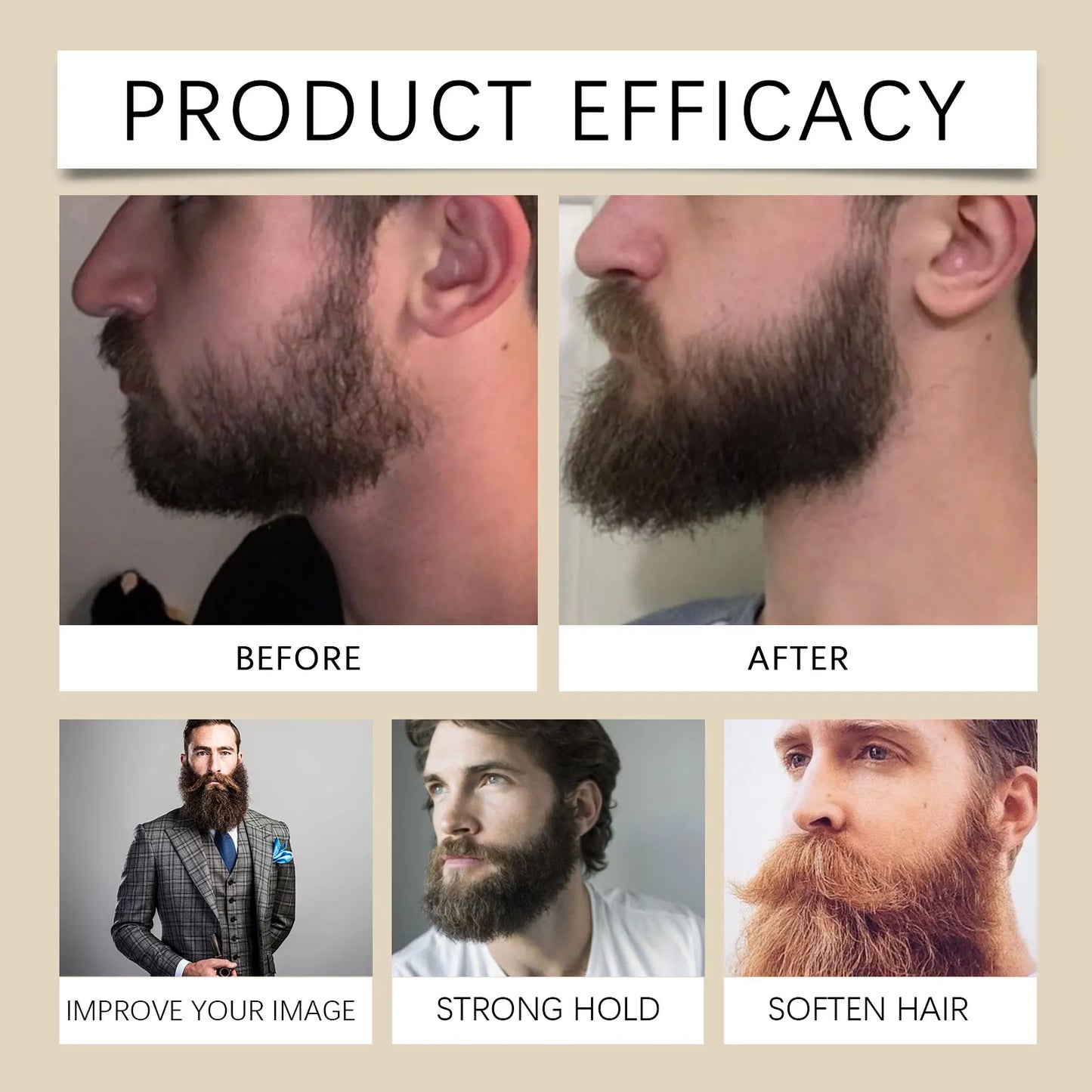 East Moon Vanilla Beard Balm – Moisturizing & Softening, 30g