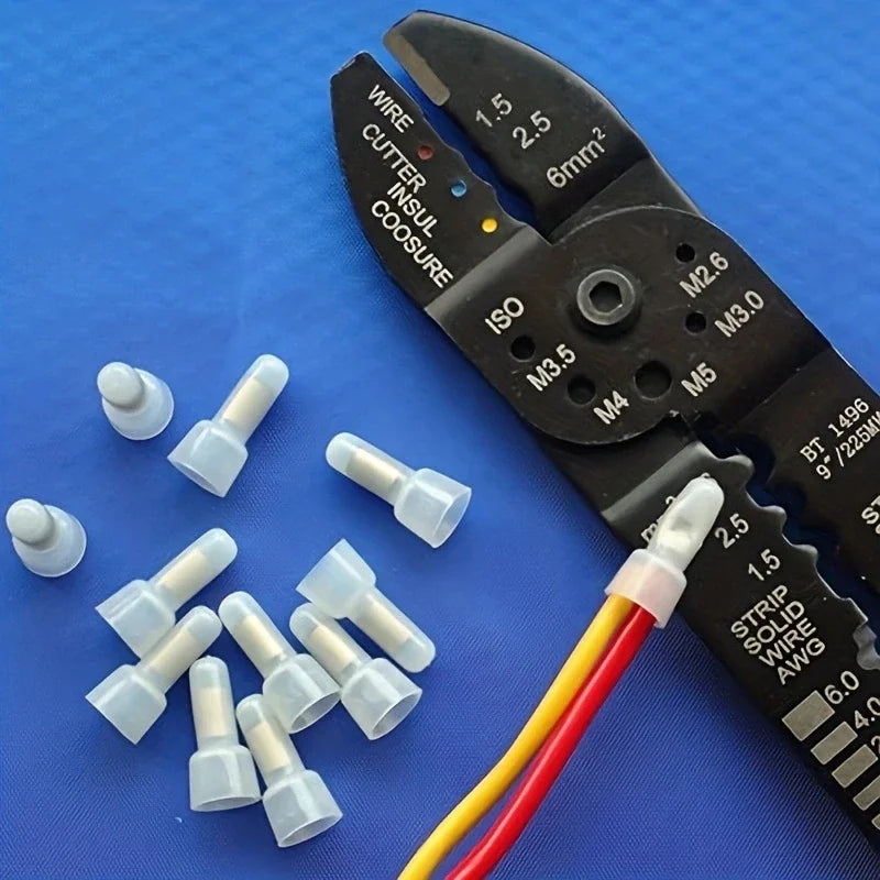 120Pcs Closed End Crimp Cap 22-16 16-14 12-10 AWG Gauge Wire Connector Terminal Peaceful Pleasures Health and Wellness